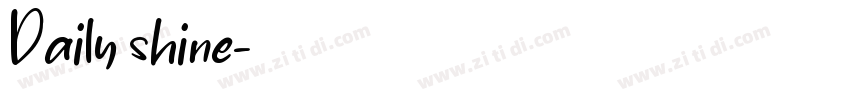 Daily shine字体转换
